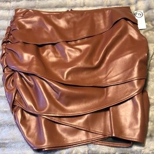 FTF leather skirt